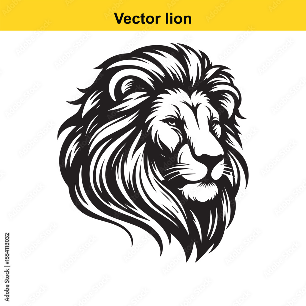 Fototapeta premium A vector lion