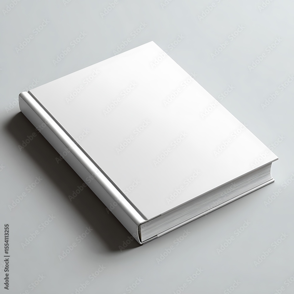 Open Blank Book or Magazine Mockup on a Grey Background Open Blank Book or Magazine Mockup on a Grey Background