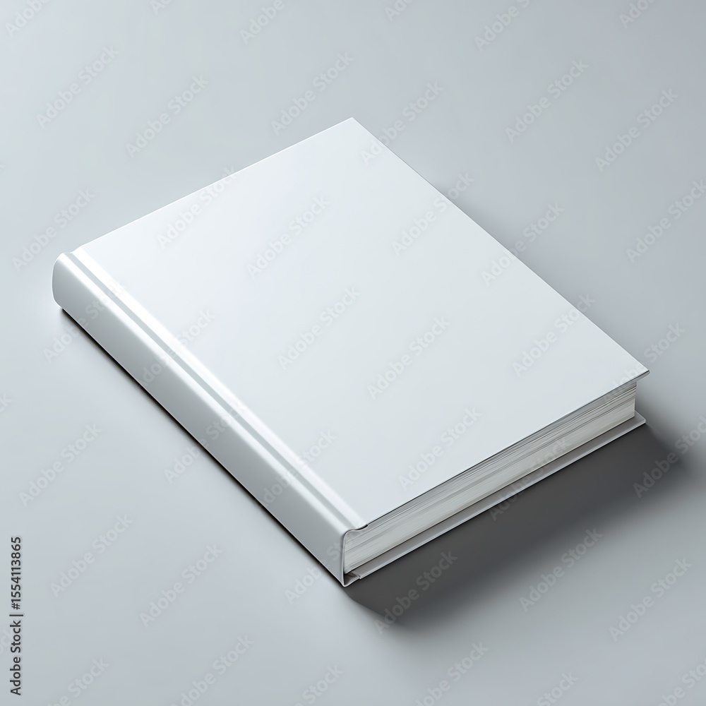 Open Blank Book or Magazine Mockup on a Grey Background Open Blank Book or Magazine Mockup on a Grey Background