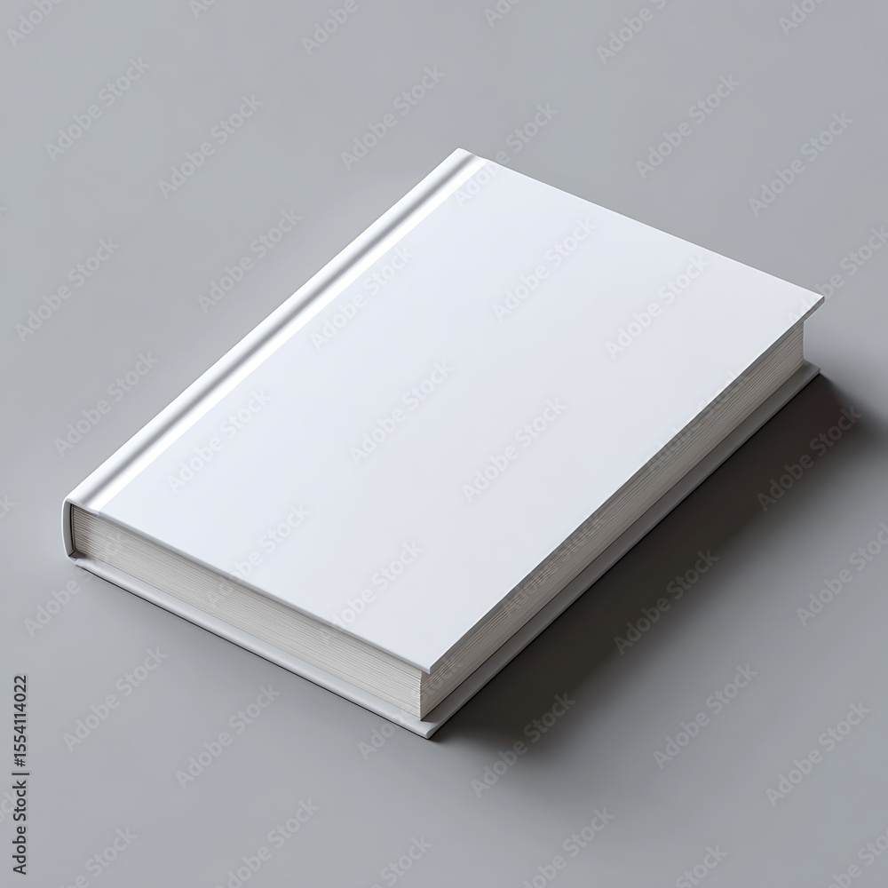 Open Blank Book or Magazine Mockup on a Grey Background Open Blank Book or Magazine Mockup on a Grey Background