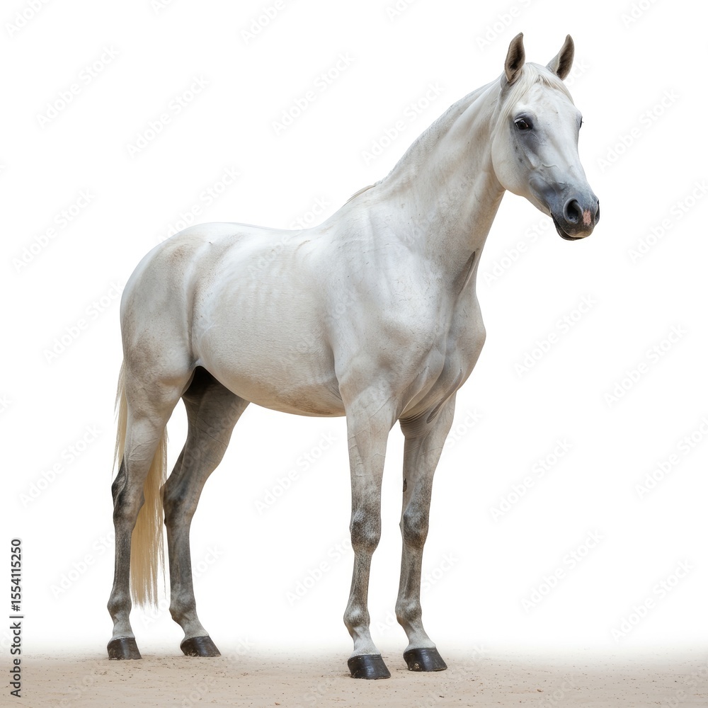 horse isolated on white background horse isolated on white background