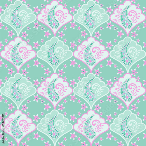 elegant paisley pattern for wallpaper background and textile beautiful paisley originated in persia and paisley is popular in Iran india scotland this paisley design is good for dress shawl scarf rida