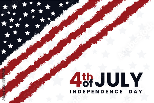 4th of july holiday banner stylized image of the american
flag