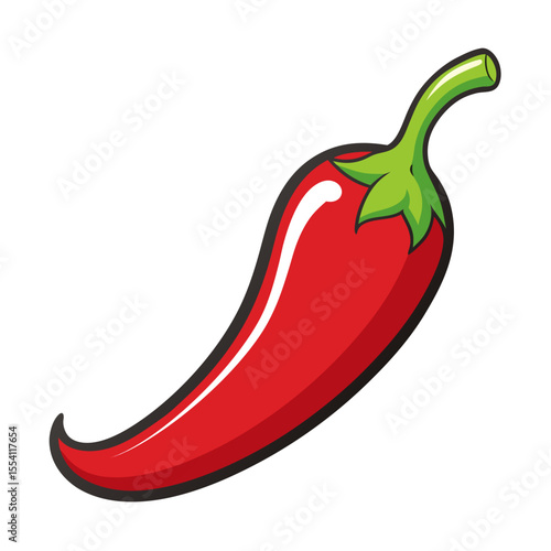 Red papper vector 