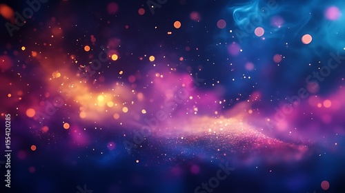 Vibrant cosmic artistry, A dazzling night sky filled with vibrant colors multiple meteors and countless stars creating a breathtaking cosmic spectacle symbolizing wonder dreams limitless 
