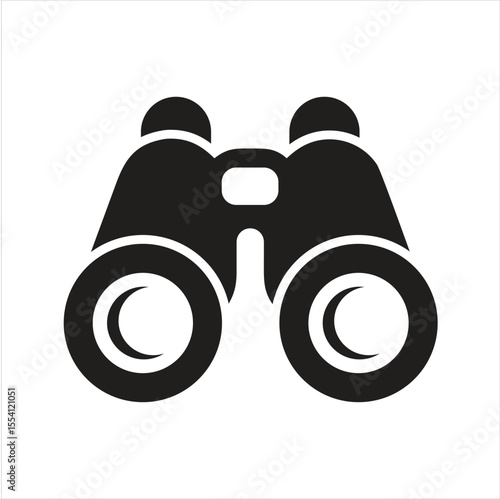 Binocular icon. Binocular field glasses icon