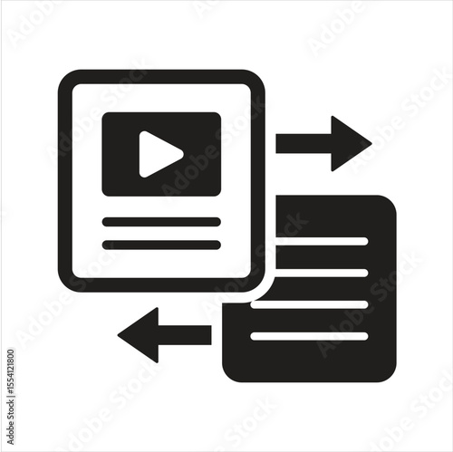 Text to video icon