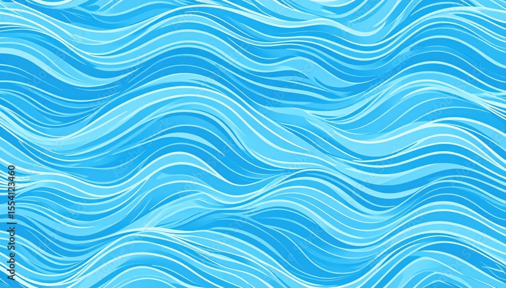 Abstract blue wavy pattern representing calm water surface in a serene setting Abstract blue wavy pattern representing calm water surface in a serene setting