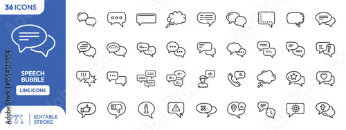 Collection of various speech bubbles, representing different communication styles and actions.