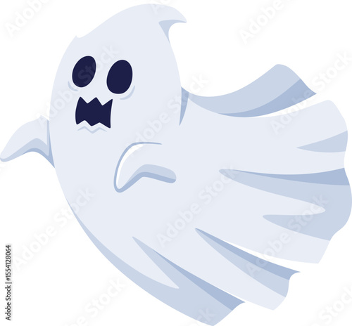 Scared Ghost Halloween Character

