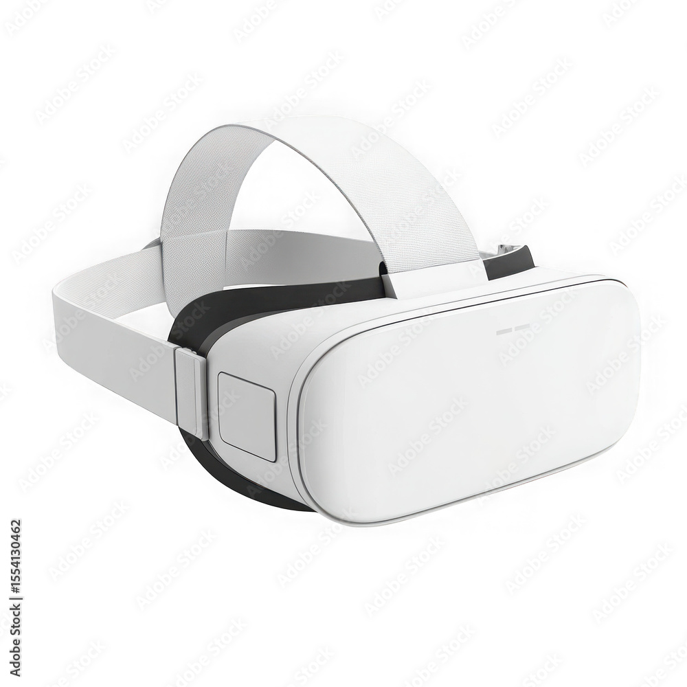 3d rendering white virtual reality headset isolated on white and transparent background 3d rendering white virtual reality headset isolated on white and transparent background