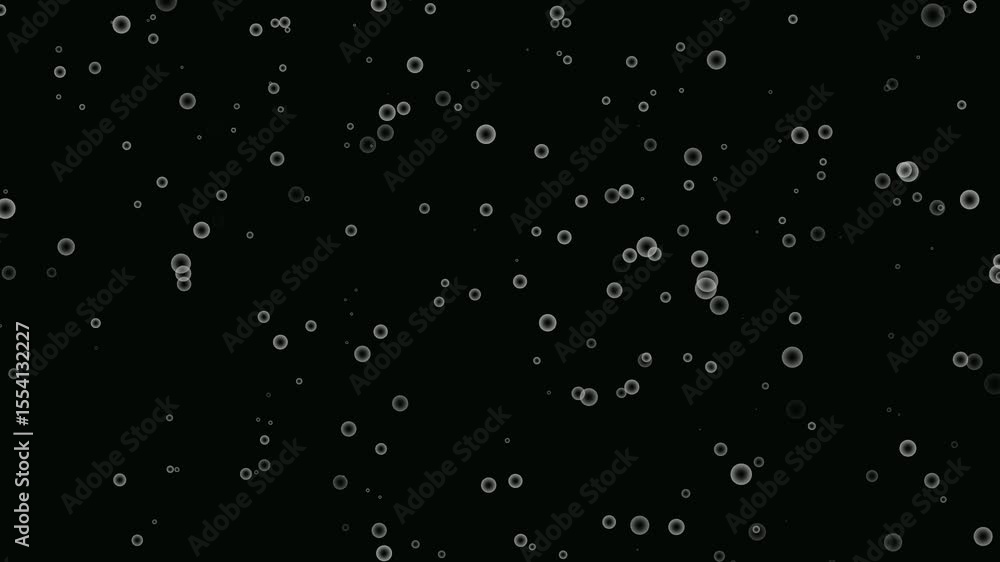 Bubble float upwards, abstract rising water bubble to the surface in black background. Aqua and ocean liquid air water theme. water bubble filled carbon dioxide flying. Animation of soap bubbles. Bubble float upwards, abstract rising water bubble to the surface in black background. Aqua and ocean liquid air water theme. water bubble filled carbon dioxide flying. Animation of soap bubbles.