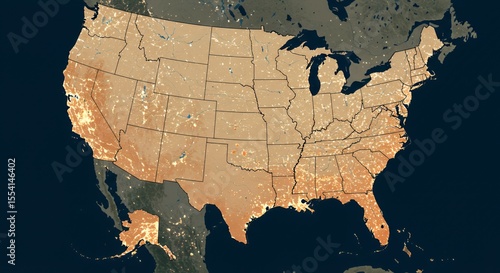 Night Lights Illuminate the United States, a Stunning Satellite View of Urban Sprawl