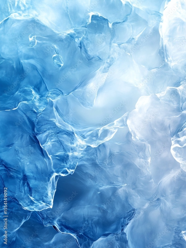 Obraz premium Abstract Ice Blue Background Image