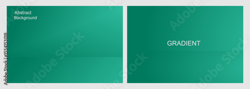 Abstract Background Green Gradient, for Presentation and Design, Studio showroom product base, Fashion stage show mockup scene. Vector illustration