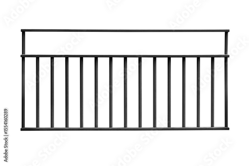 Black steel fence
