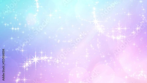 光の輪やライトリークによるキラキラした幻想的な空間 - ブルー