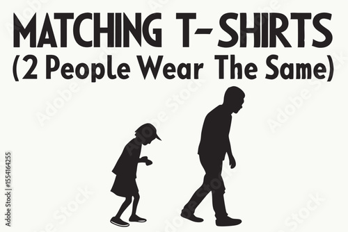 Two people wearing matching t shirts a fun and friendly design