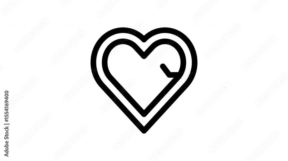 heart rate minimalist stroke animation heart rate minimalist stroke animation