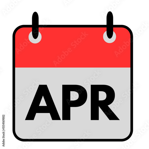april calendar date icon month icon note.eps