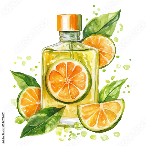 Air Freshener, watercolor drawing vector, isolated on a white background.