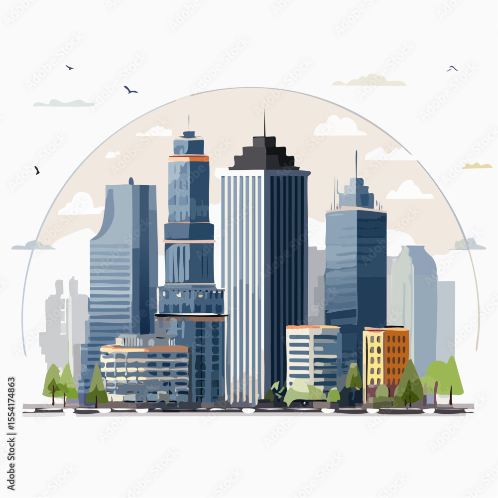 Obraz premium Moody Urban Background