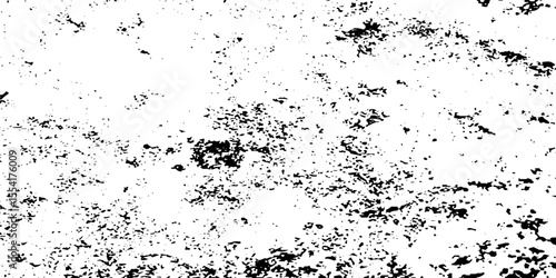 Distress urban overlay spotted concrete grain surface grainy noise rust wall grunge black splatter and white background. damaged chalk crack rough ink wall texture.	