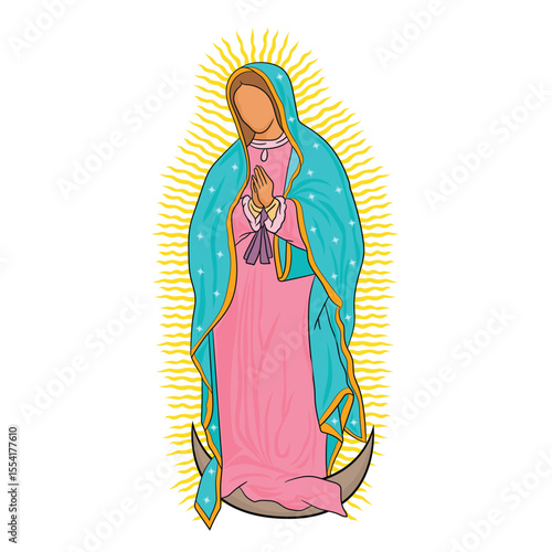 Our Lady of Guadalupe Virgin Mary. Virgen de Guadalupe.