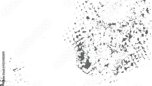Old Distress Dirt, grime Vector halftone dots and scratch overlay on transparent background. Old surface grunge texture