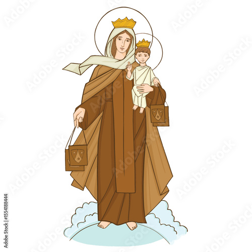 Our lady of Mount Carmel, Virgin Mary.
