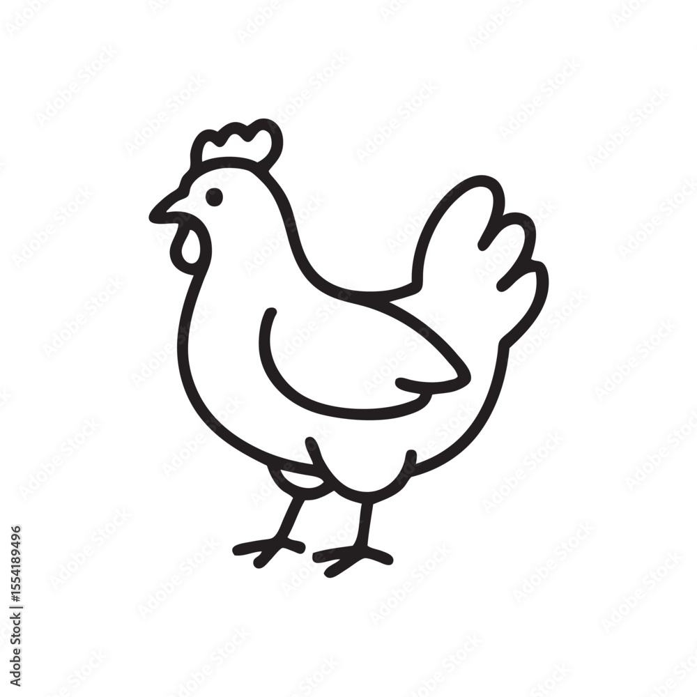 vector illustration of a chicken vector illustration of a chicken