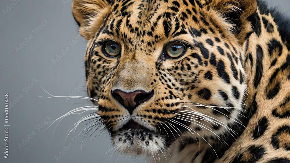 Fototapeta premium close up of leopard