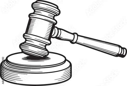 
Formal Wooden Gavel and Matching Sound Block