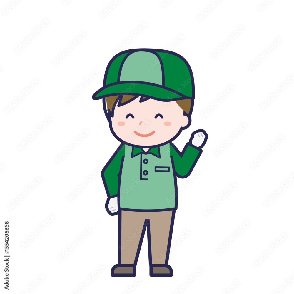 配達員/ななめ/男性 04 配達員/ななめ/男性 04