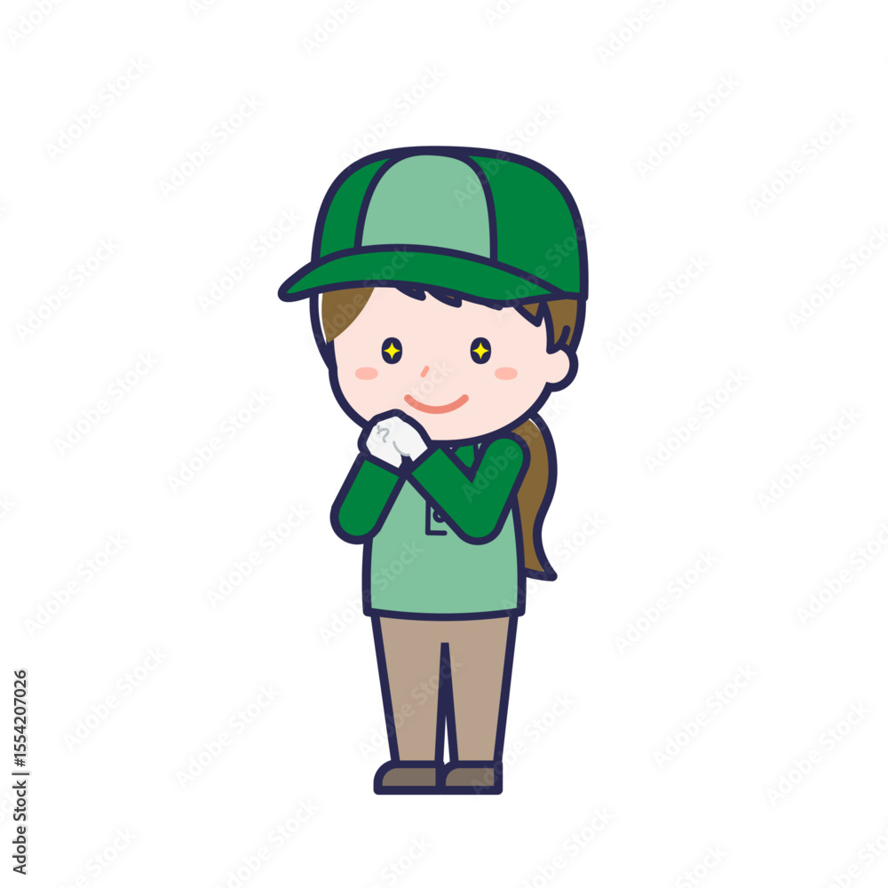 配達員/ななめ/女性 22 配達員/ななめ/女性 22