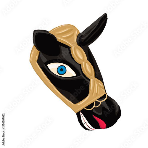 Masks of the Güegüense or "Macho Raton", folkloric dance of Nicaragua.