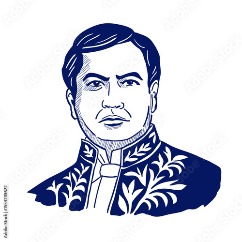 Ruben Dario, the main Nicaraguan poet exponent of the literary modernism of the Spanish language. (1867 -1916)