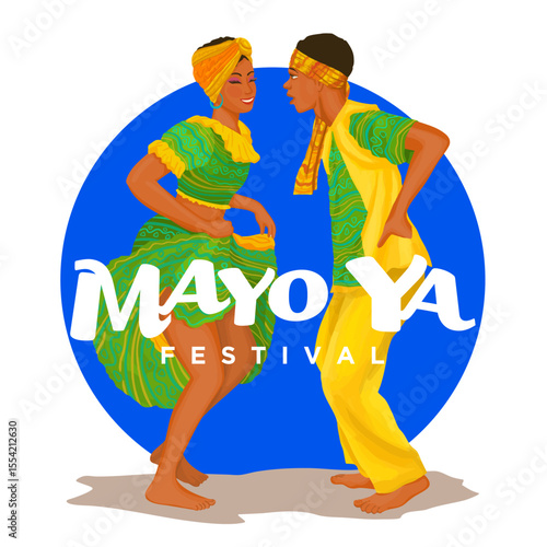 Mayo Ya! Festival. Traditional May Palo dance in Bluefields Nicaragua.