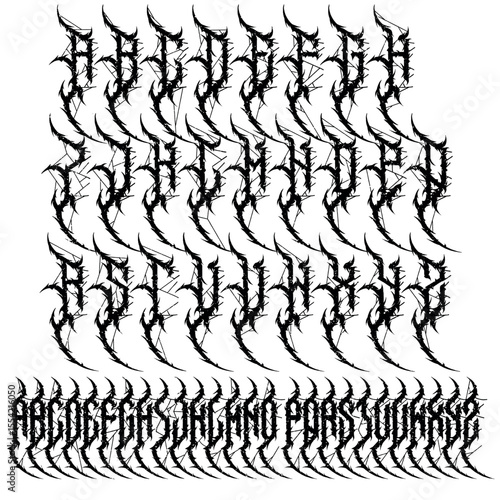 alphabet, vector, letters, numbers, punctuation marks,
