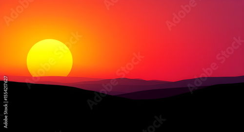 Sunset over the mountains, Mountain sunset, Sunset landscape, Mountains at dusk, Sunset behind peaks, Evening mountain scene, Golden hour mountains, Scenic sunset view, Mountains with sun setting, Sun