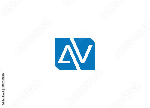 Free Download Letter AV logo design with vector icon template - GFXLoad
