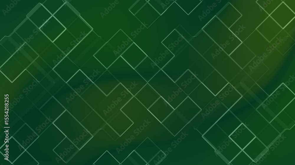 Abstract Green Geometric Background Loop Abstract Green Geometric Background Loop