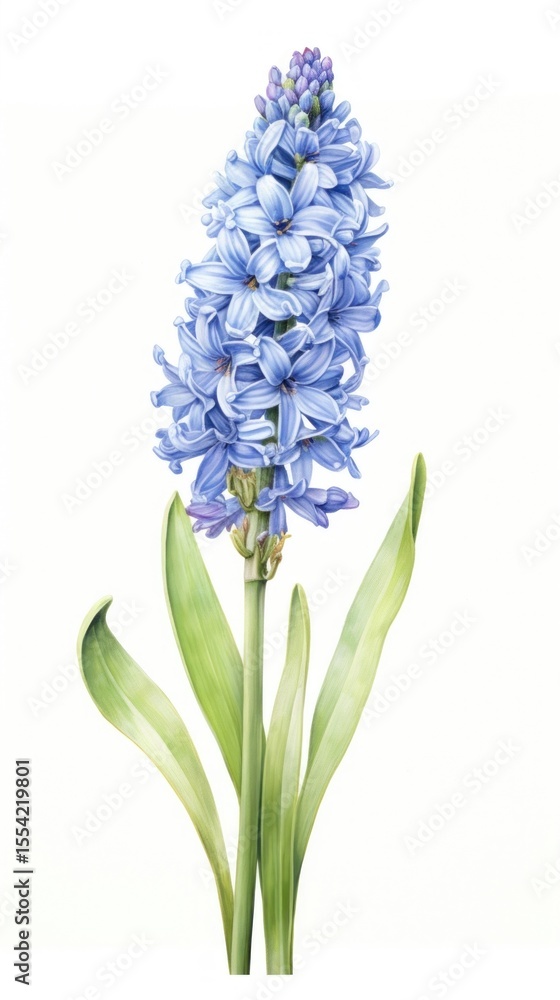 Obraz premium Flower illustration botanical hyacinth.