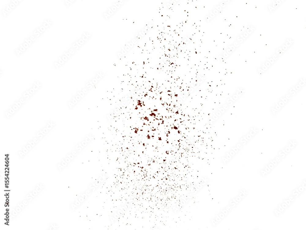 Obraz premium flying cocoa powder on white background isolated. coffee powder, cocoa powder flying, clipping path, texture, powder falling.