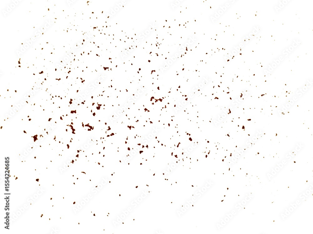 Fototapeta premium flying cocoa powder on white background isolated. coffee powder, cocoa powder flying, clipping path, texture, powder falling.