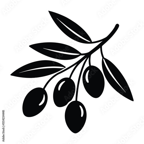 olive branch with olives
