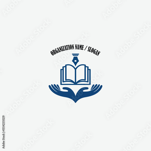 3411 educational logo school college university learning institute book academy organization