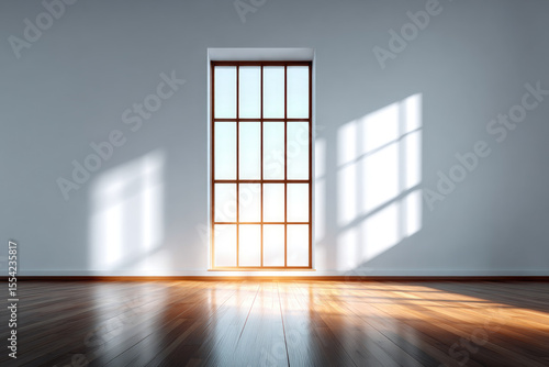 Wallpaper Mural Sunlight streaming through window in minimalist interior capturing tranquility and design aesthetics modern home bright and open space Torontodigital.ca