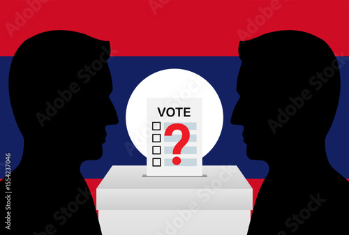 Election in Laos. Election Concept. Vector Illustration.