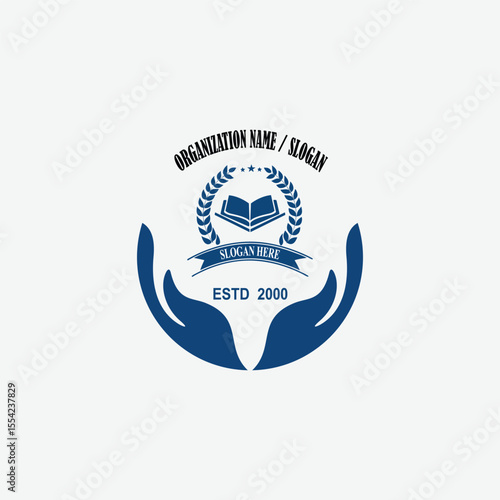 3463 educational logo school college university learning institute book academy organization